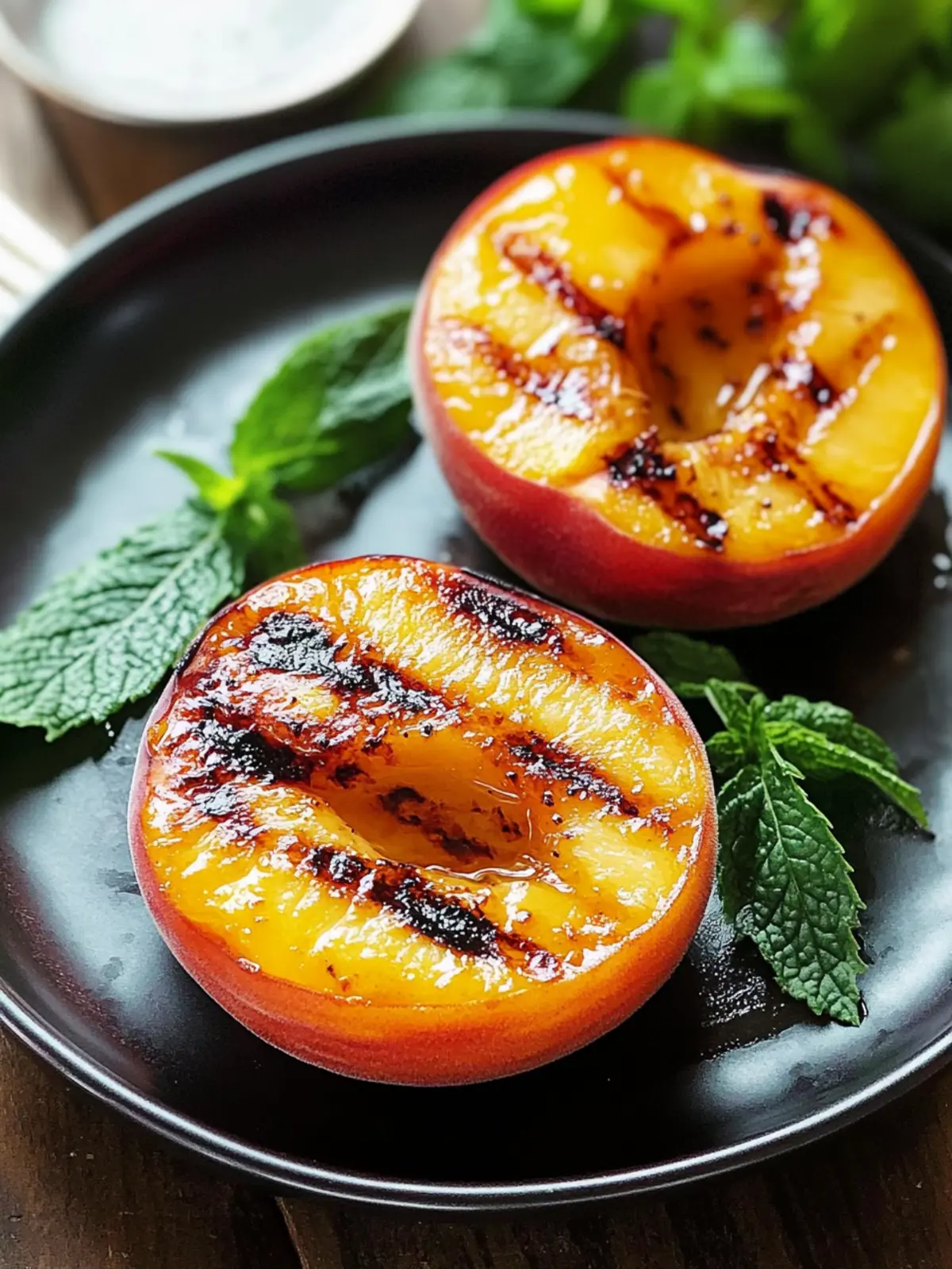 Grilled peaches recipe