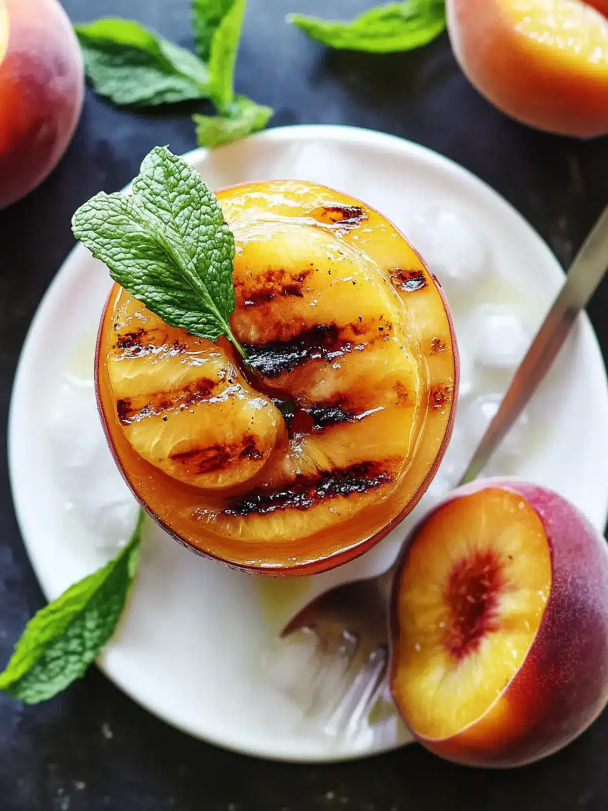 Grilled peaches recipe
