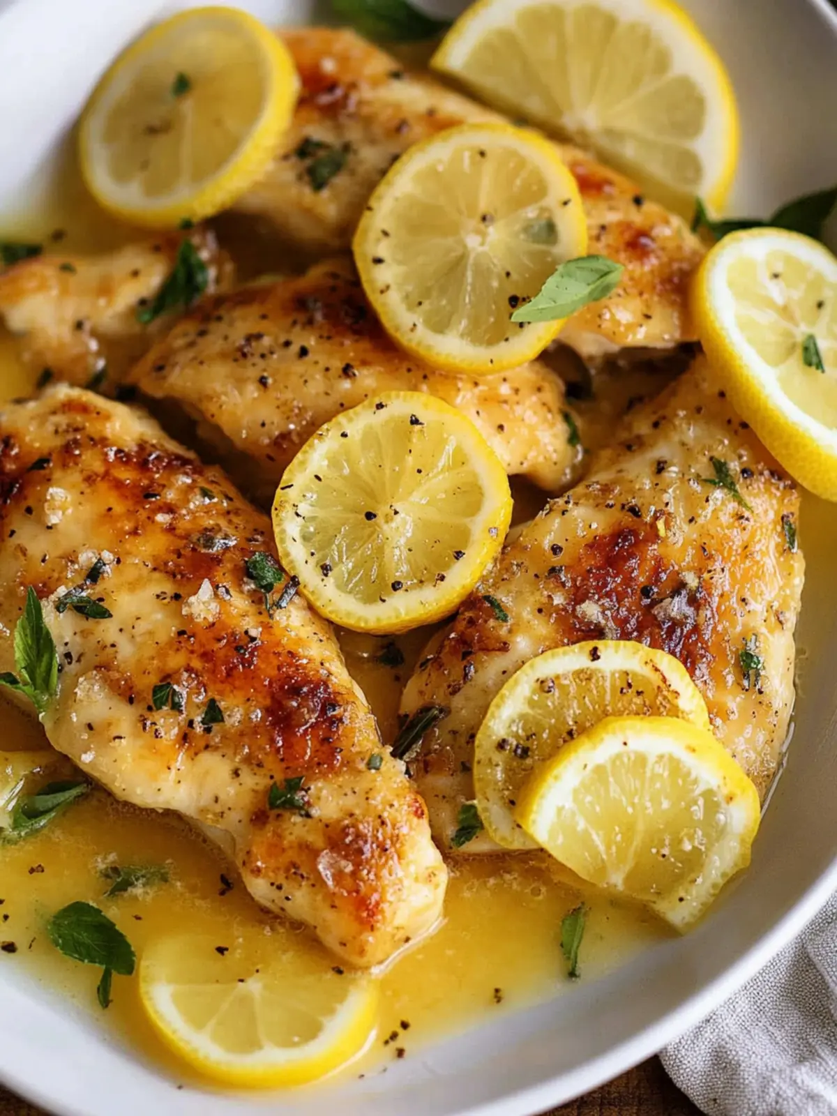 Zesty Lemon Chicken with Irresistible Lemon Butter Sauce