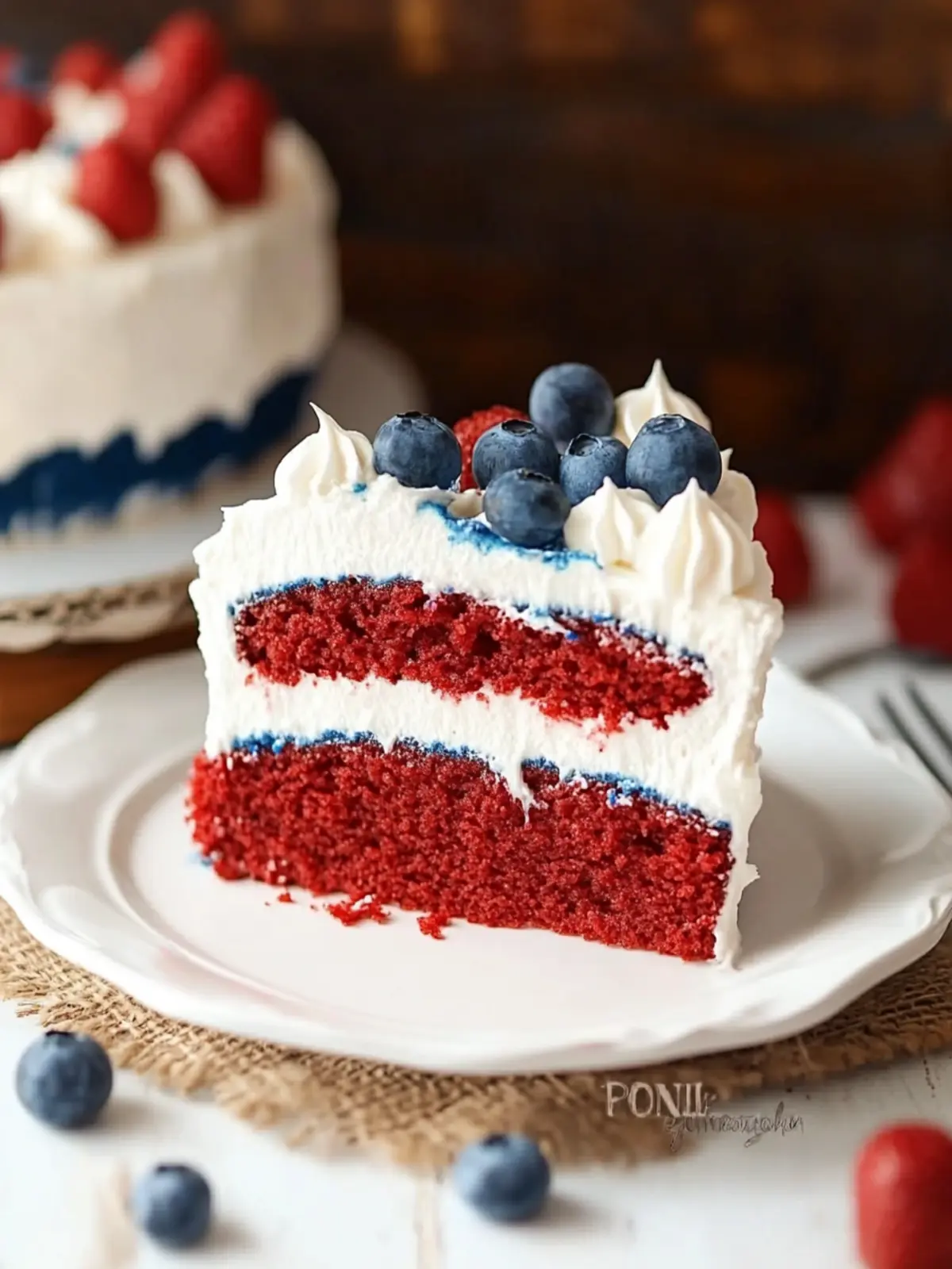 Red white and blue cake recipe
