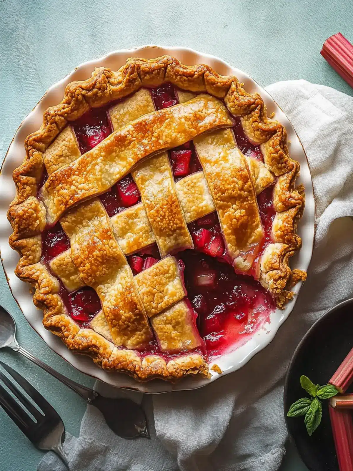 rhubarb pie