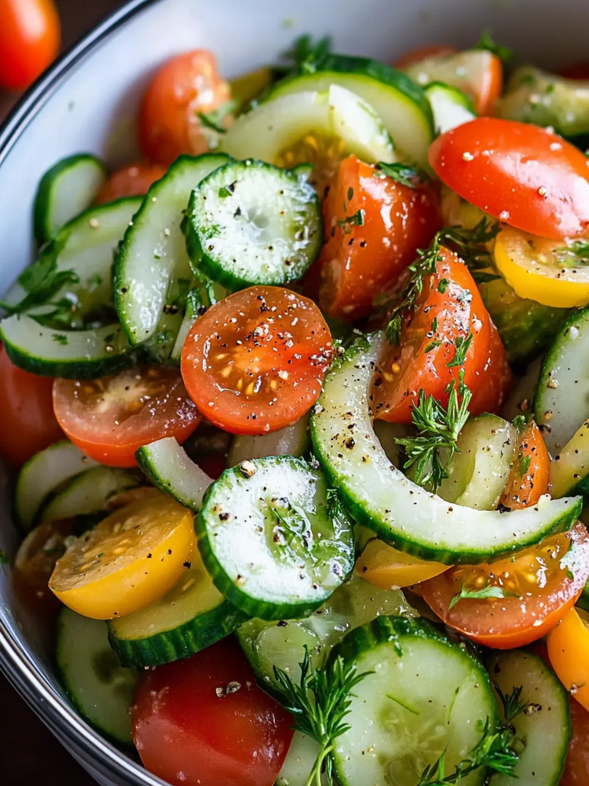 Tomato cucumber salad recipe