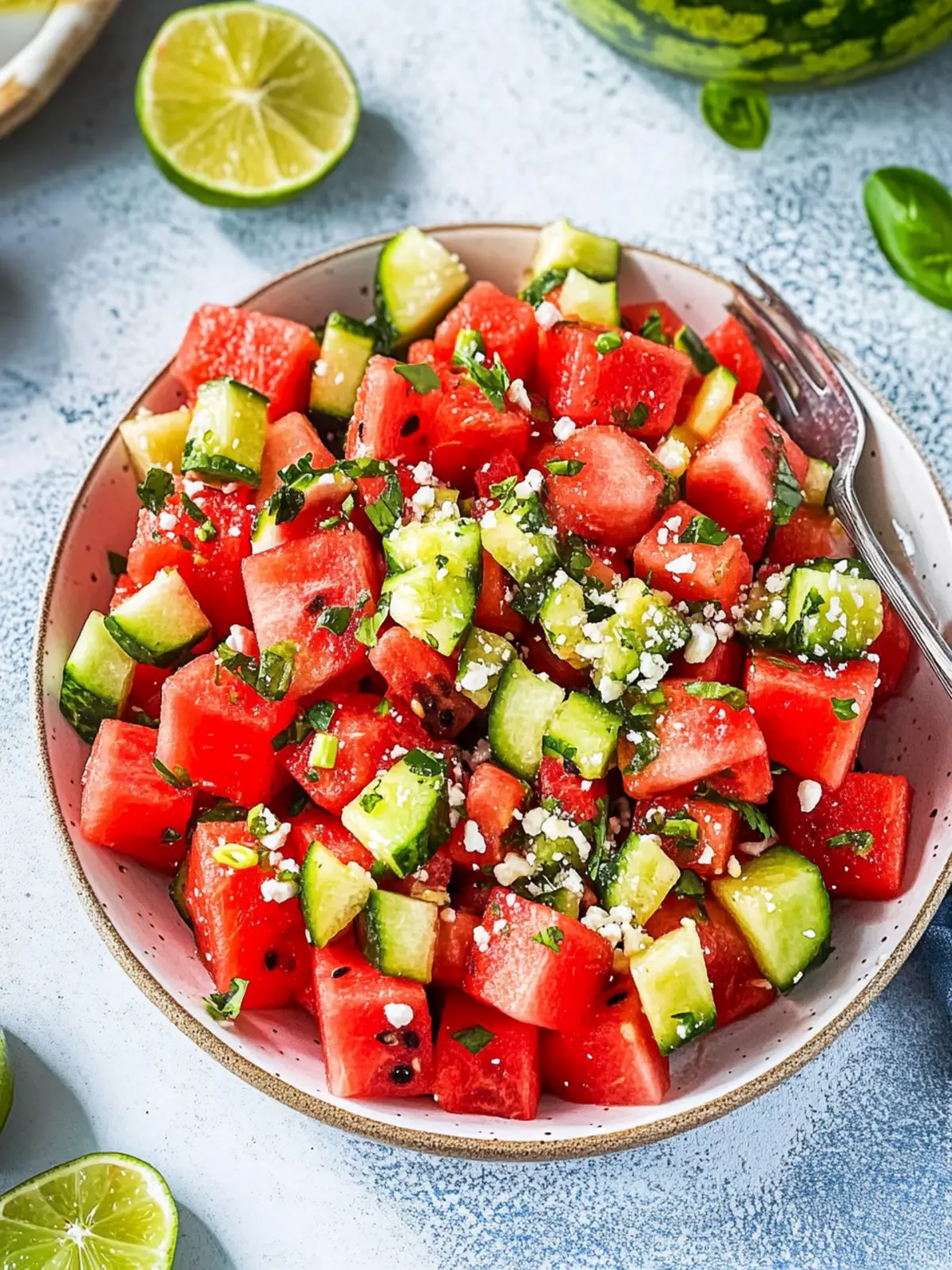 Watermelon salad recipe