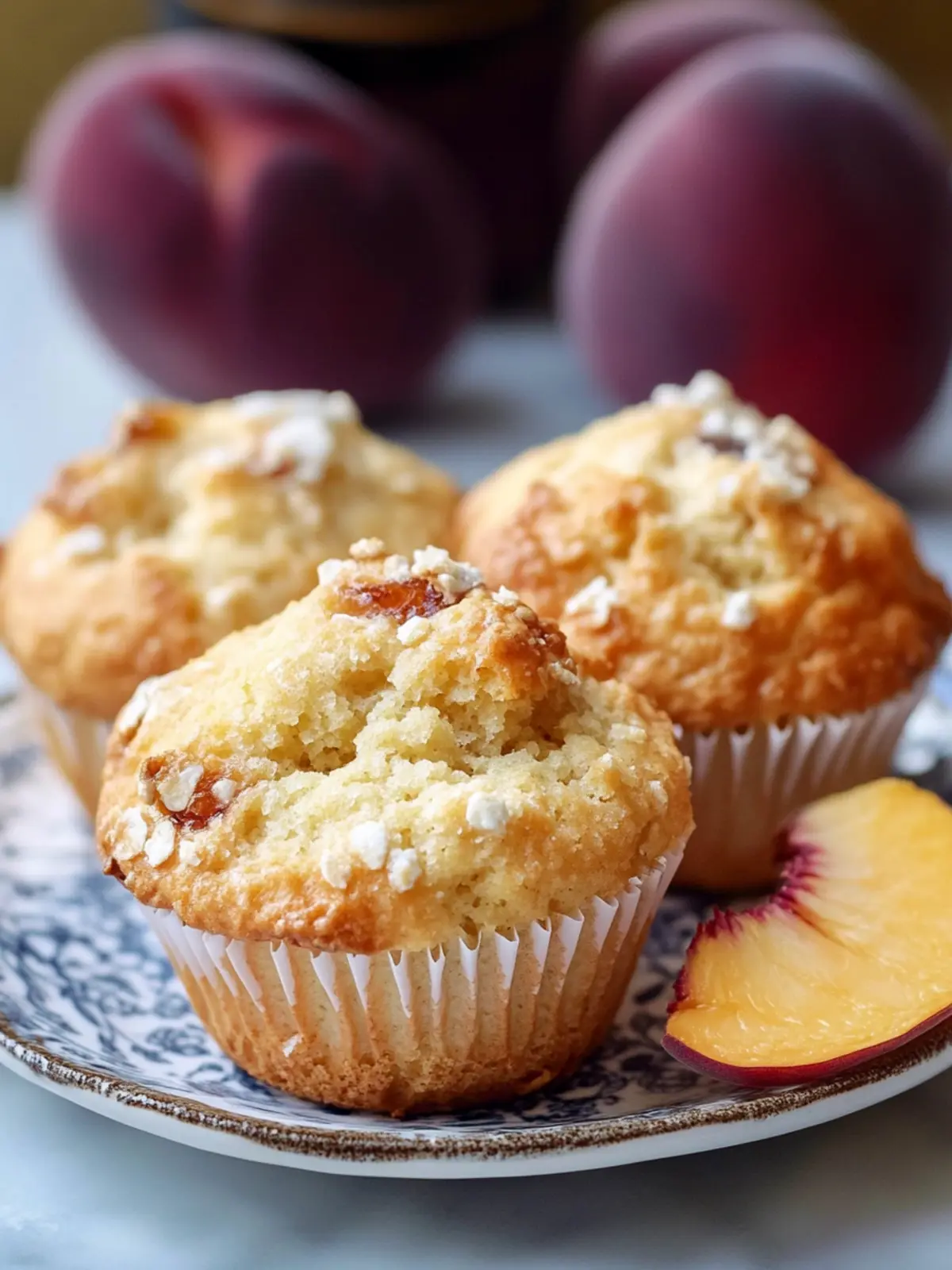 Peach muffins recipe