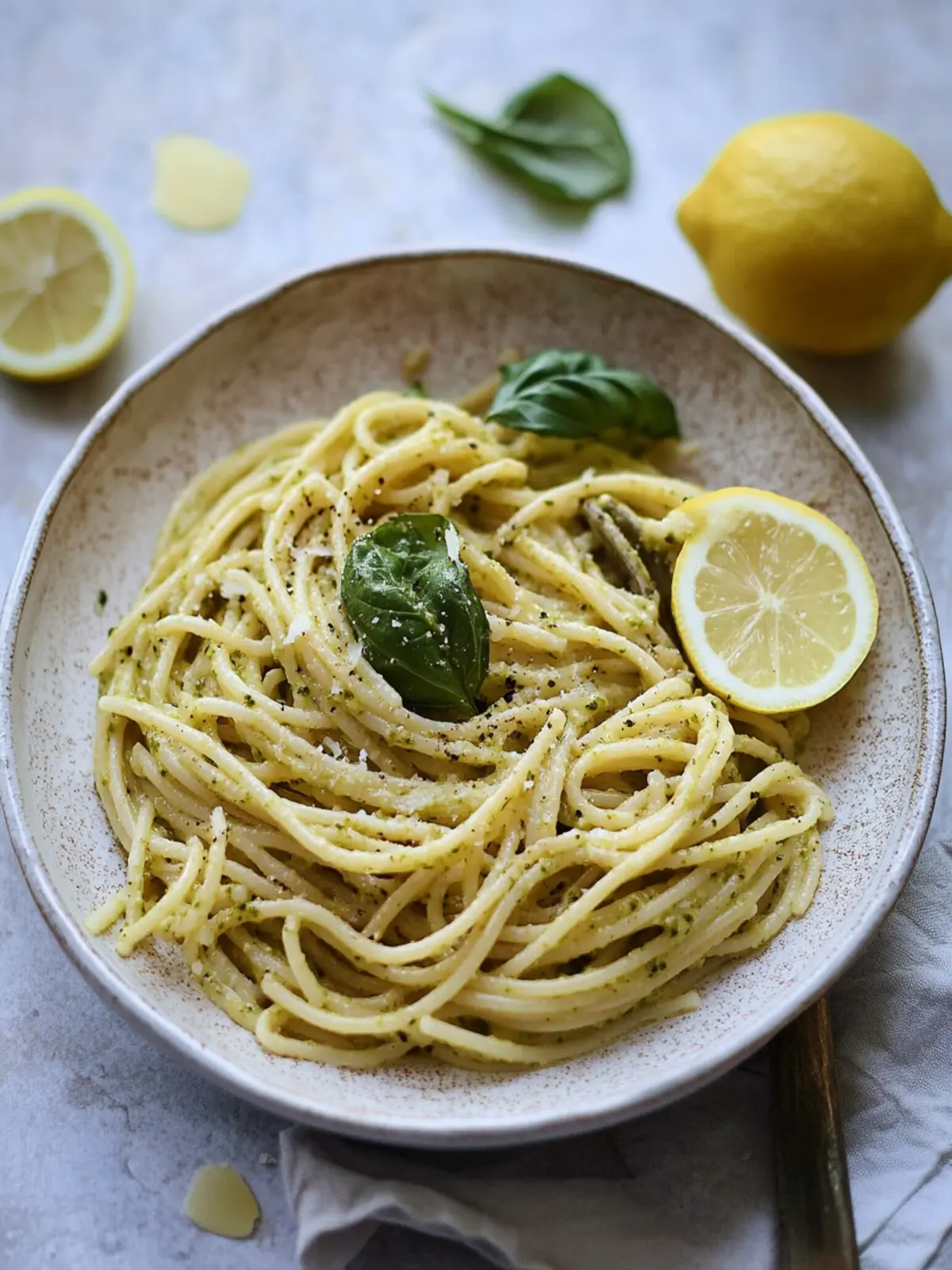 Lemon pesto pasta recipe