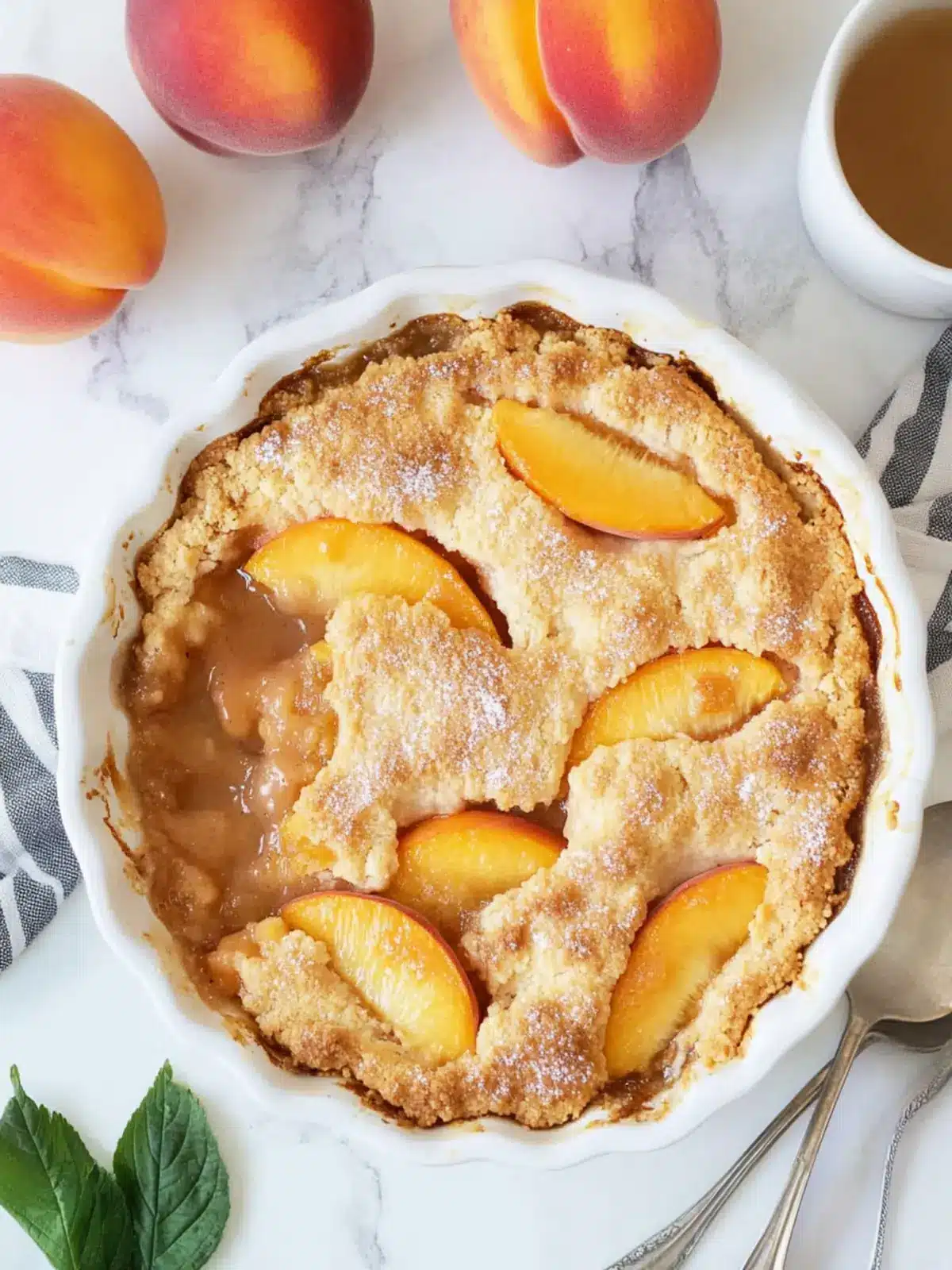Quick peach cobbler recipe