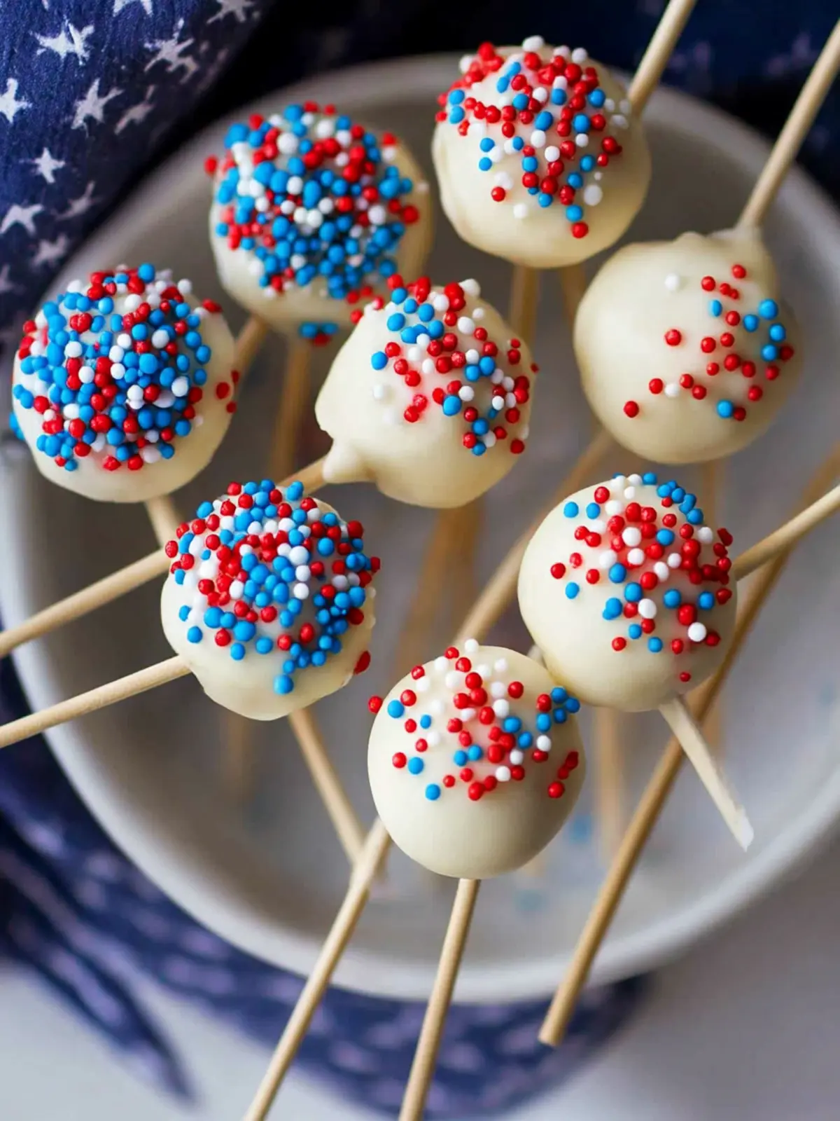 4th of july cake pops recipe