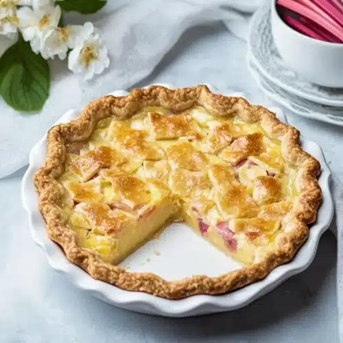 rhubarb custard pie