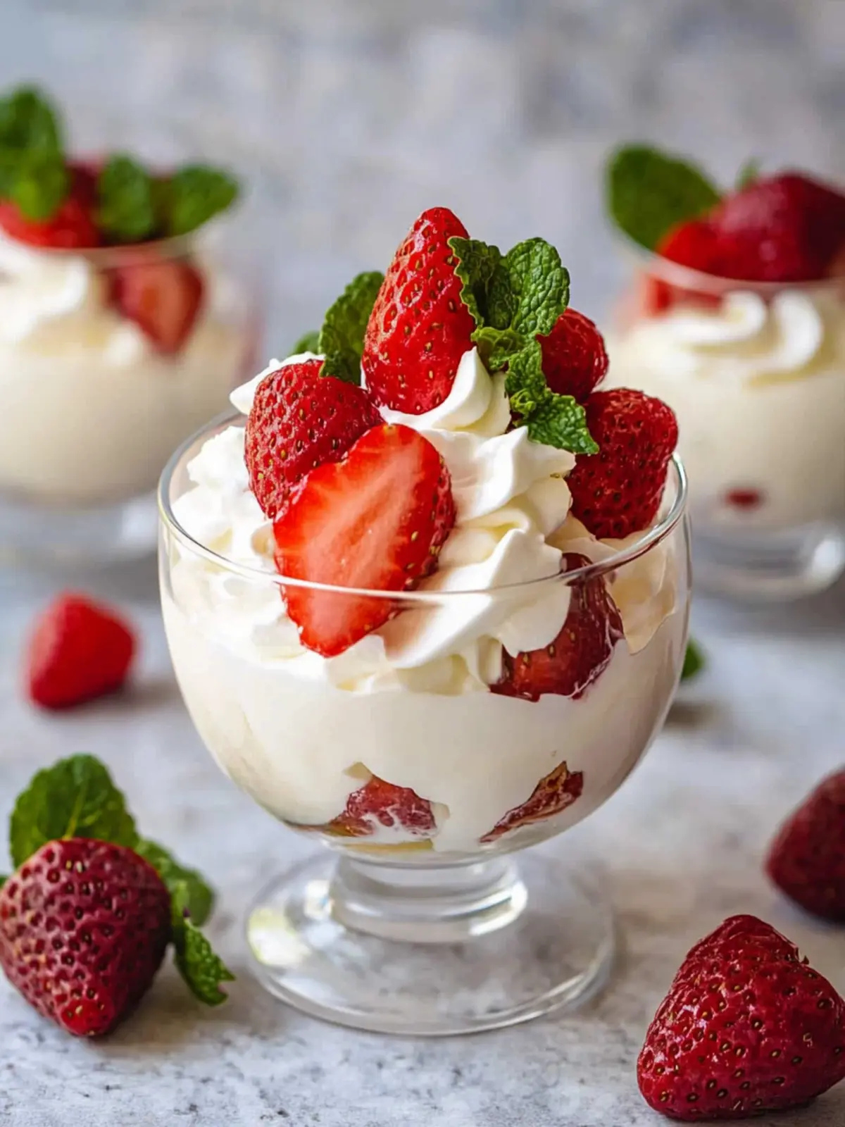 Fresas con crema recipe