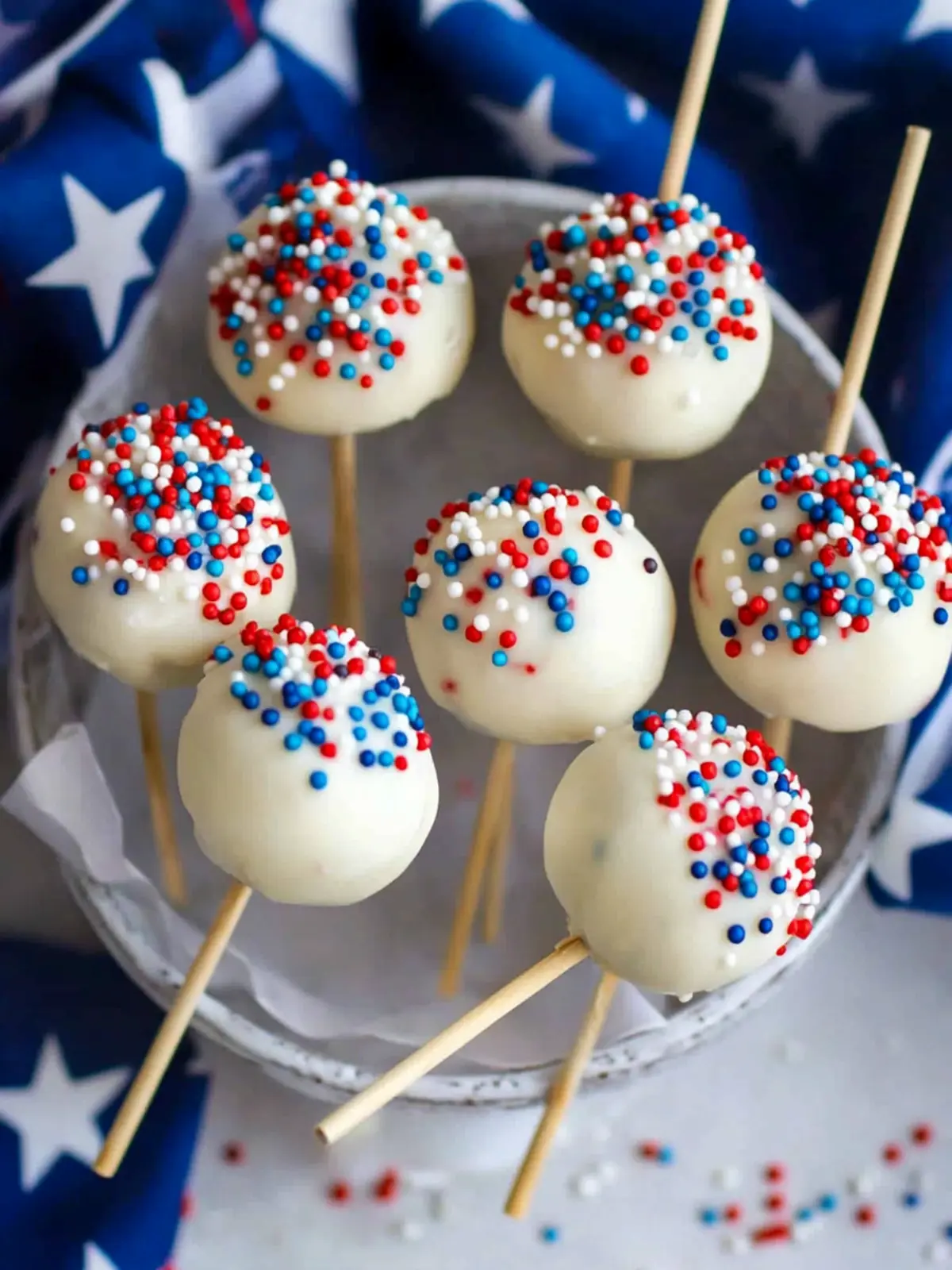 4th of july cake pops recipe