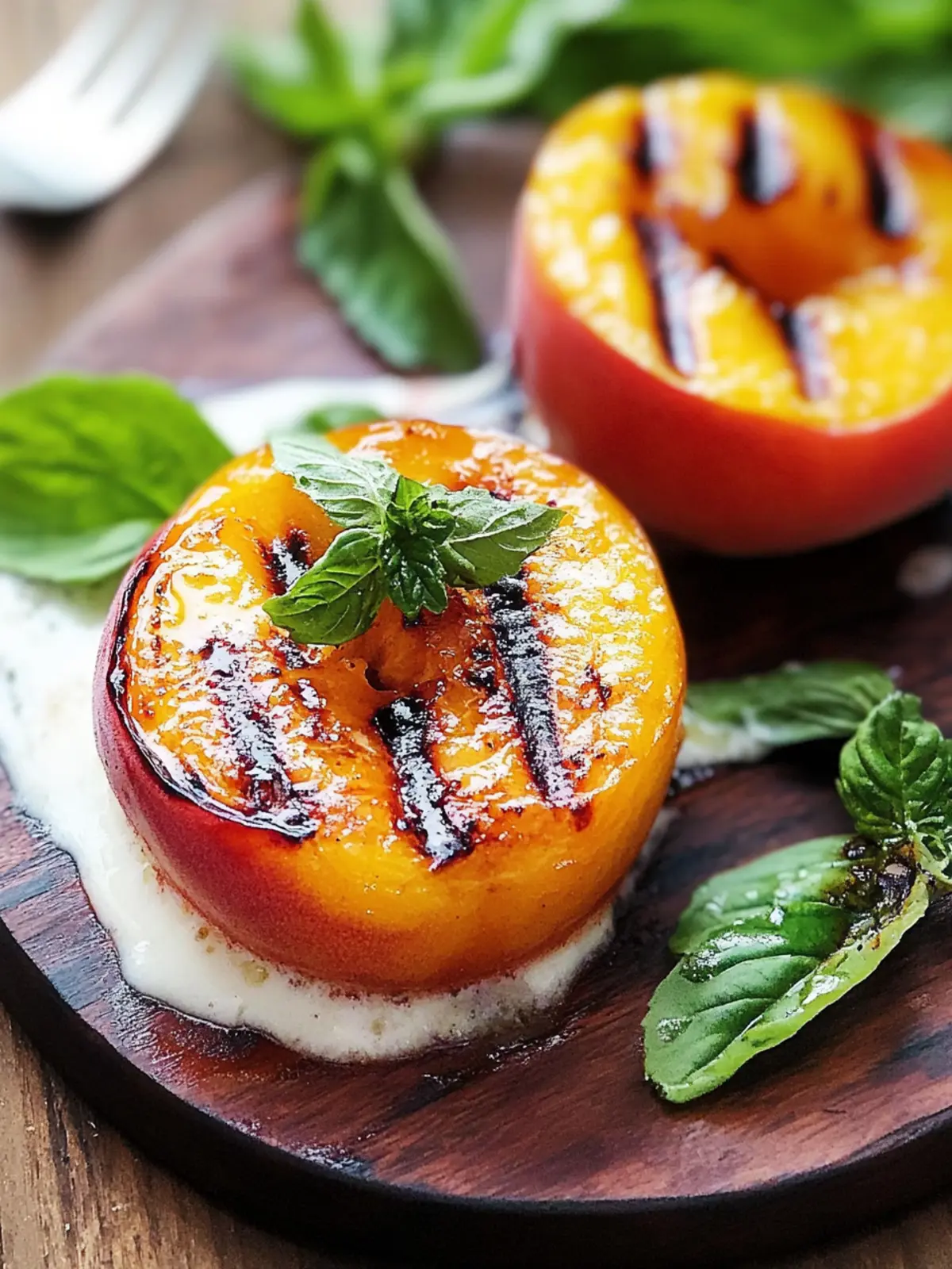 Grilled peaches recipe