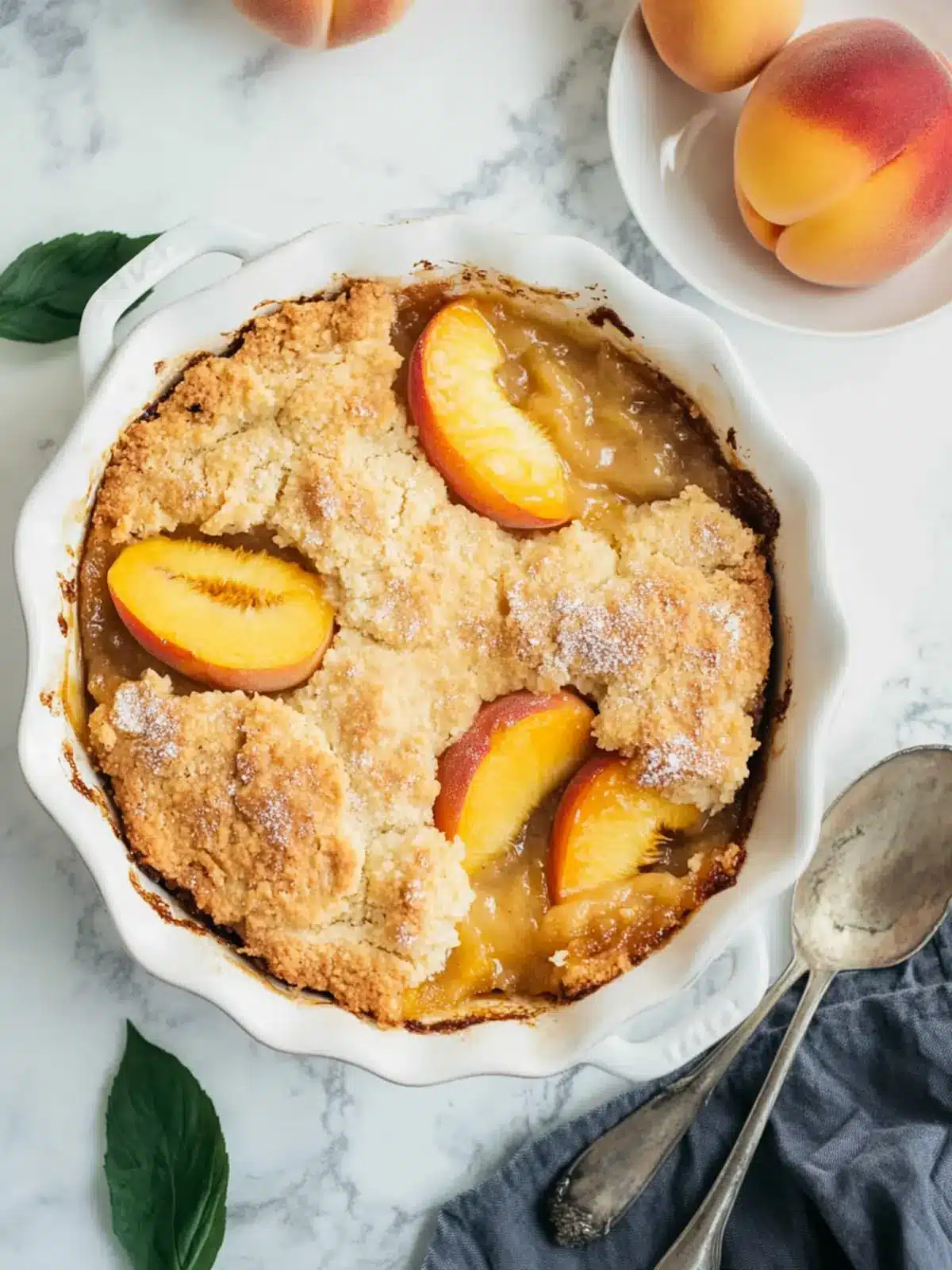 Quick peach cobbler recipe