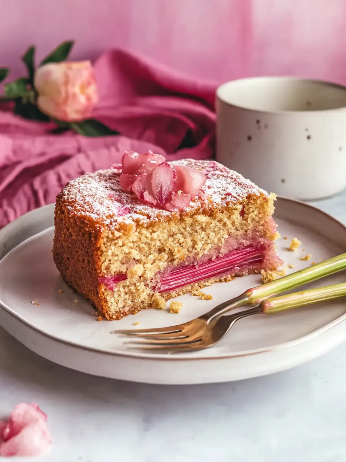 Rhubarb cake recipe