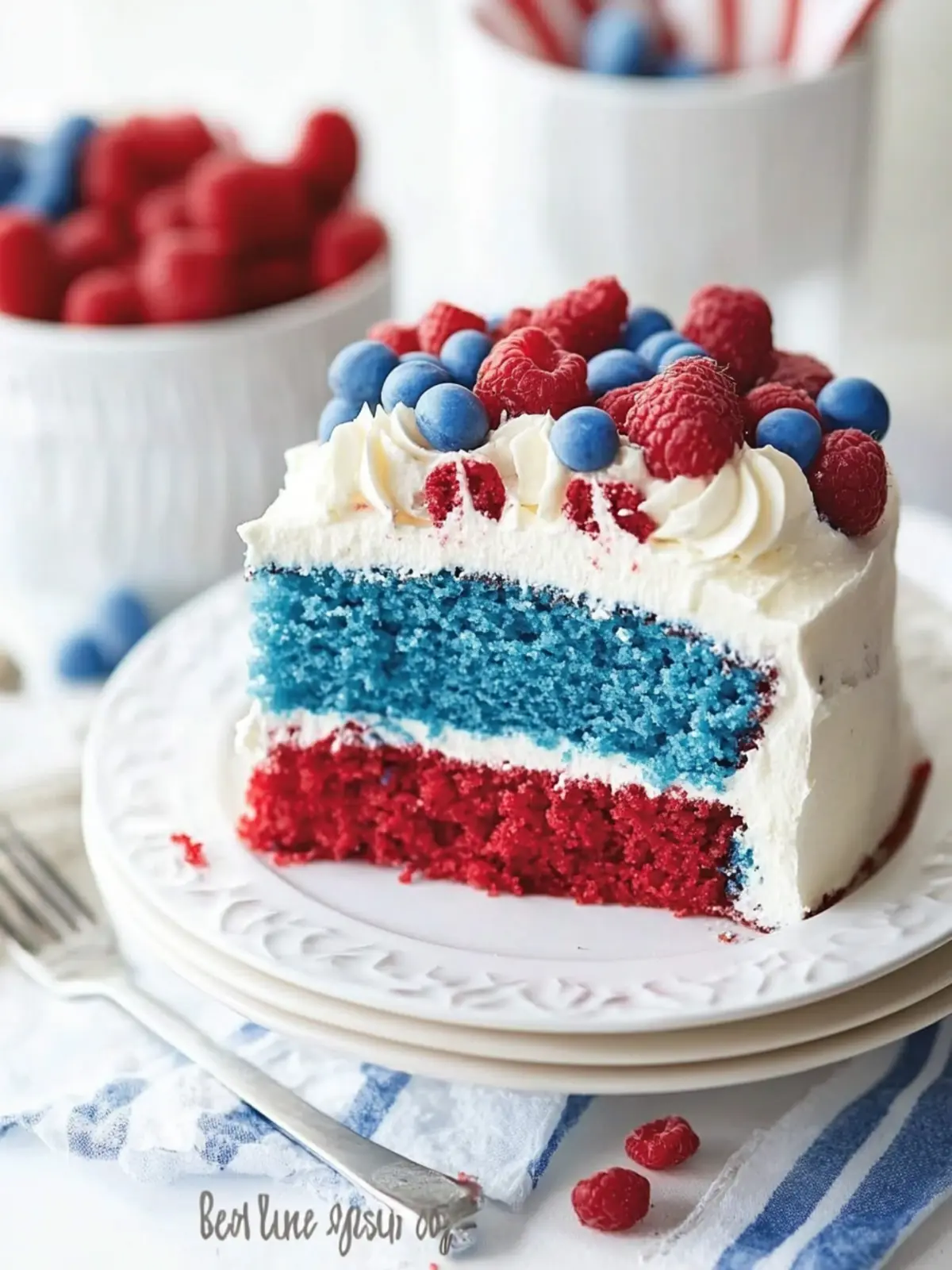Red white and blue cake recipe