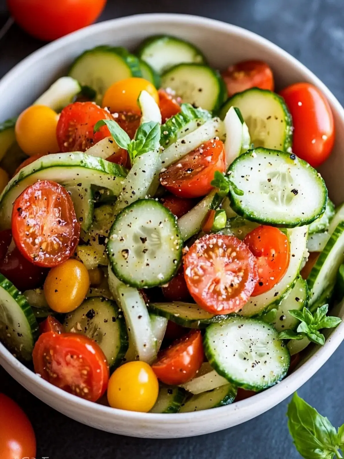 Tomato cucumber salad recipe