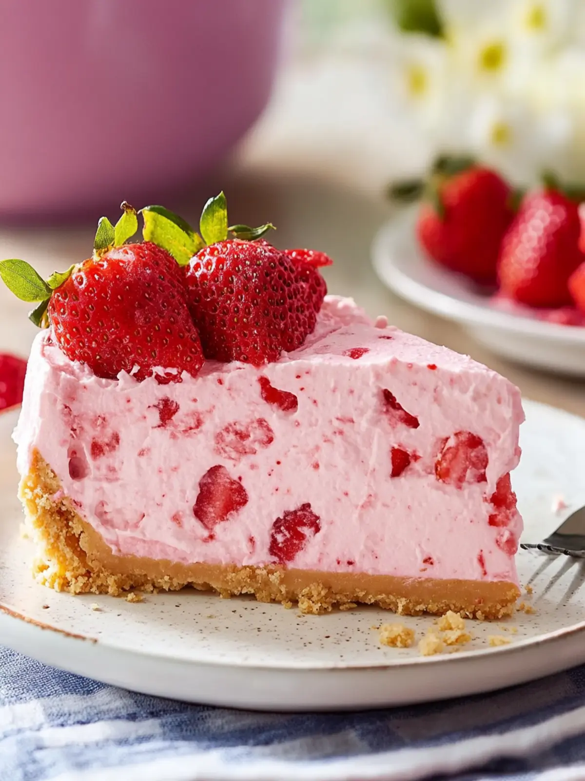 No Bake Strawberry Cheesecake Recipe That’s Simply Irresistible