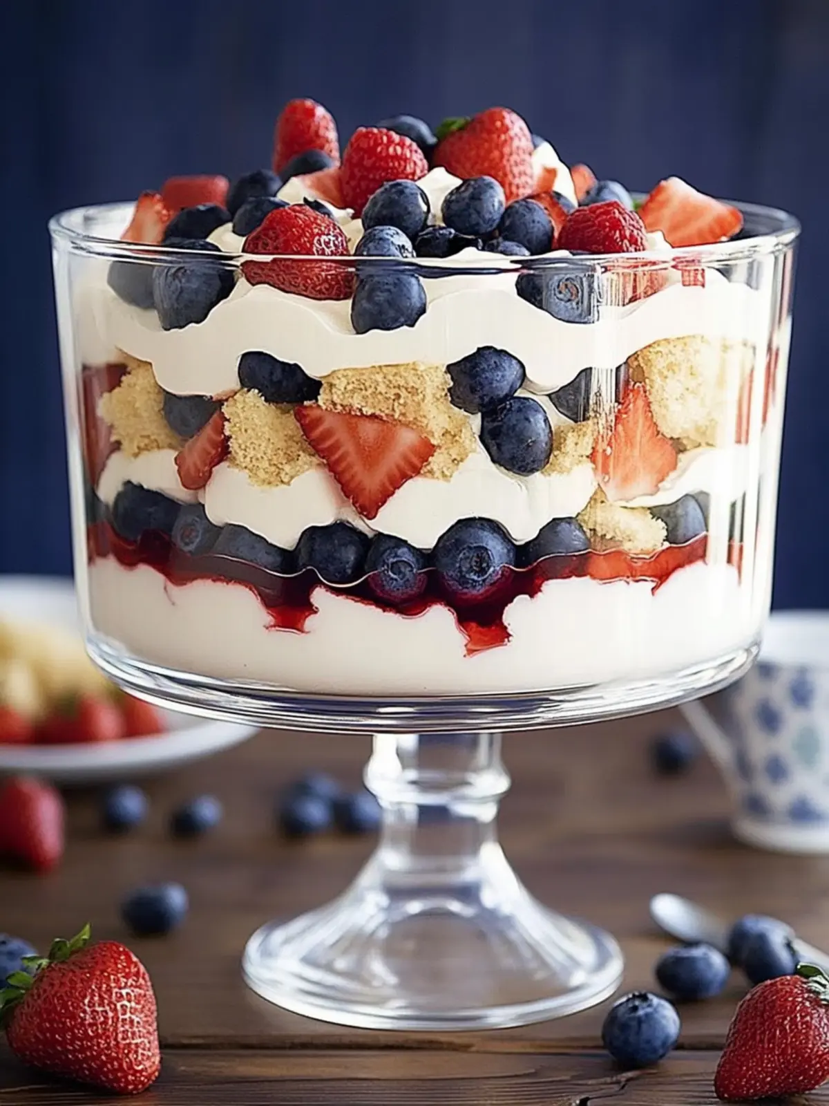 Red white and blue trifle recipe