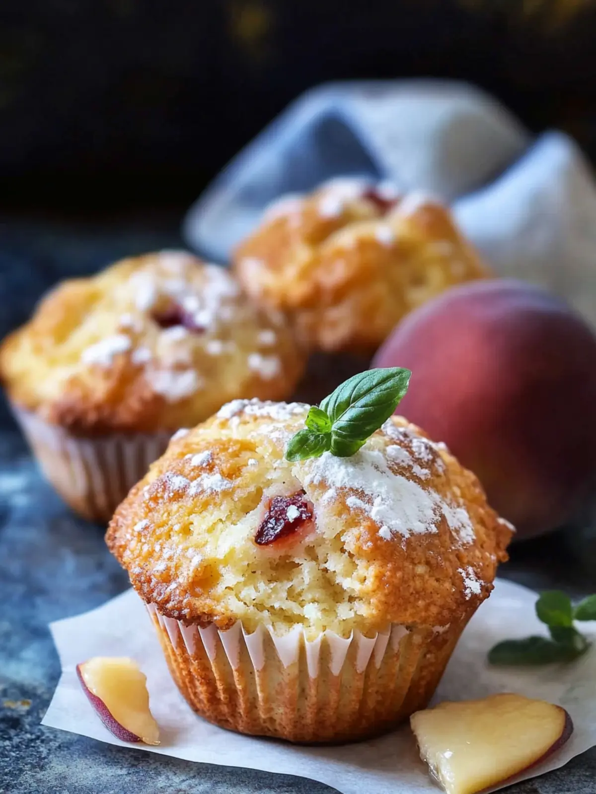Peach muffins recipe