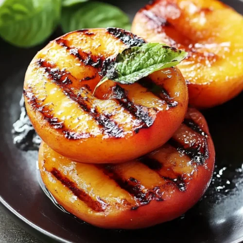 Grilled peaches recipe