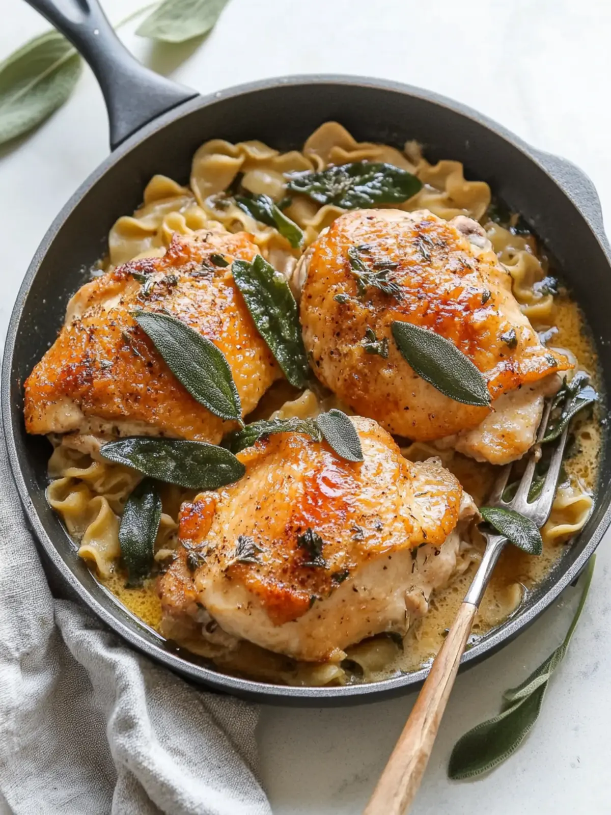 Brown Butter Sage Skillet Chicken
