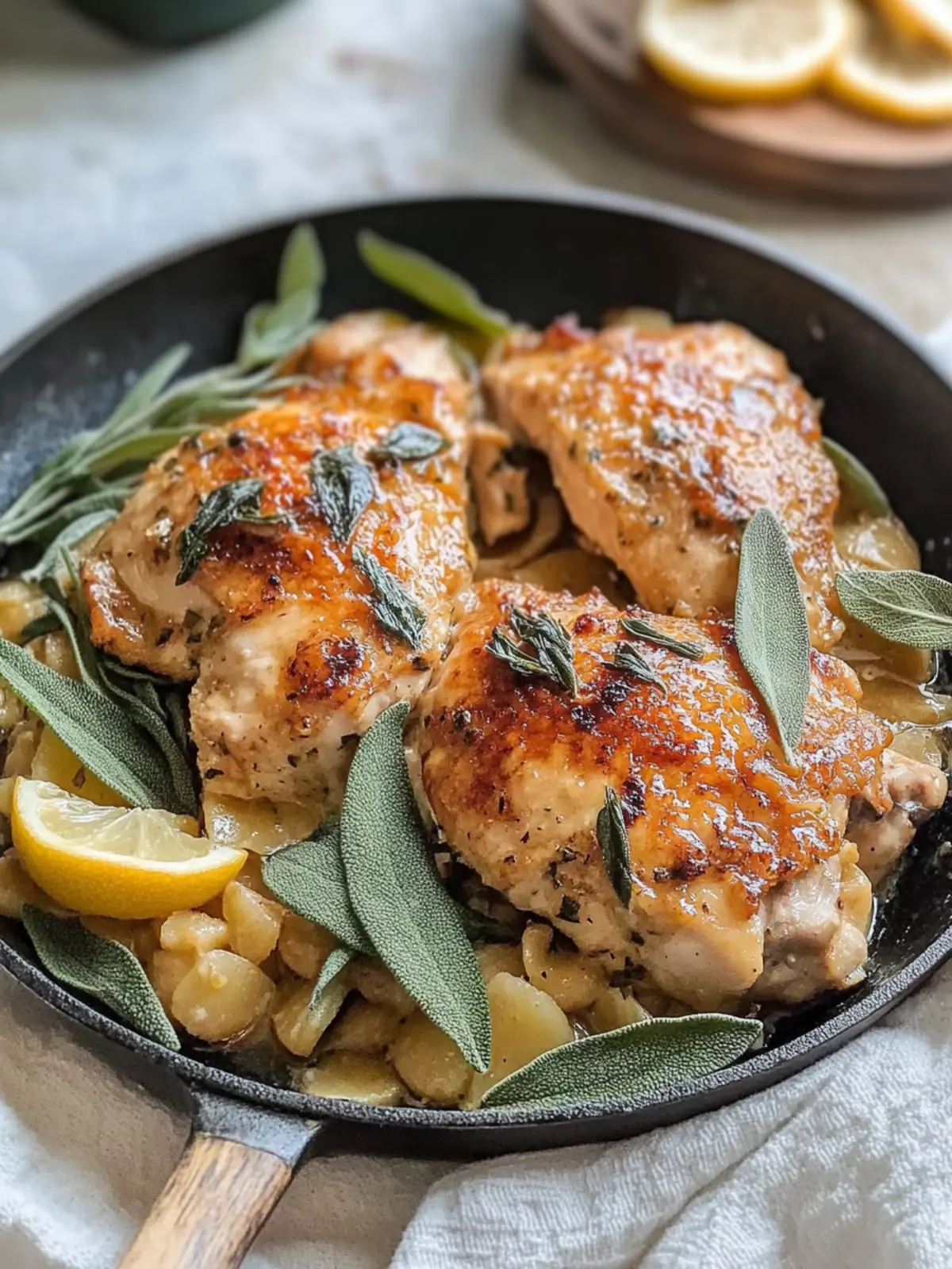 Brown Butter Sage Skillet Chicken