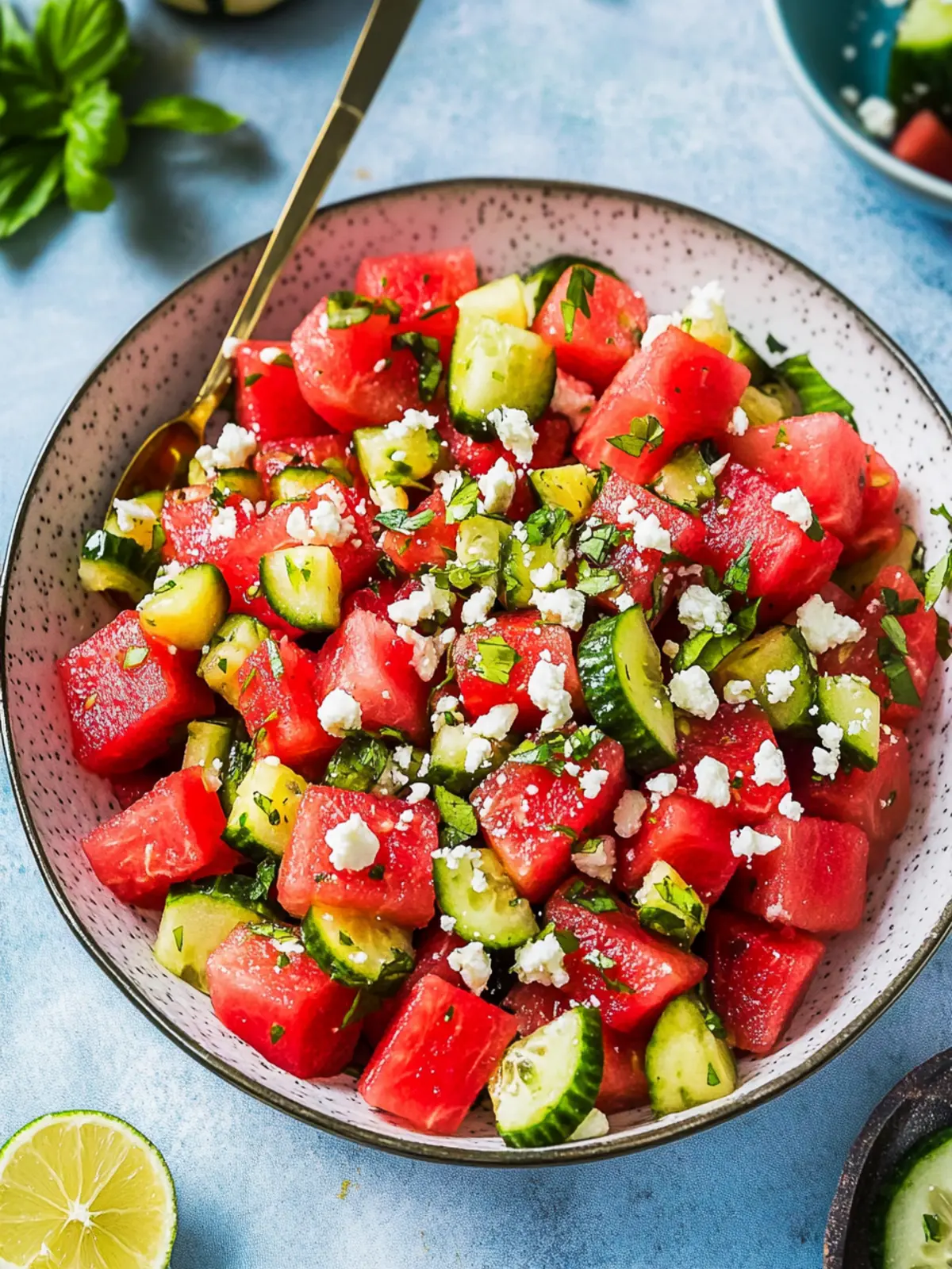 Watermelon salad recipe