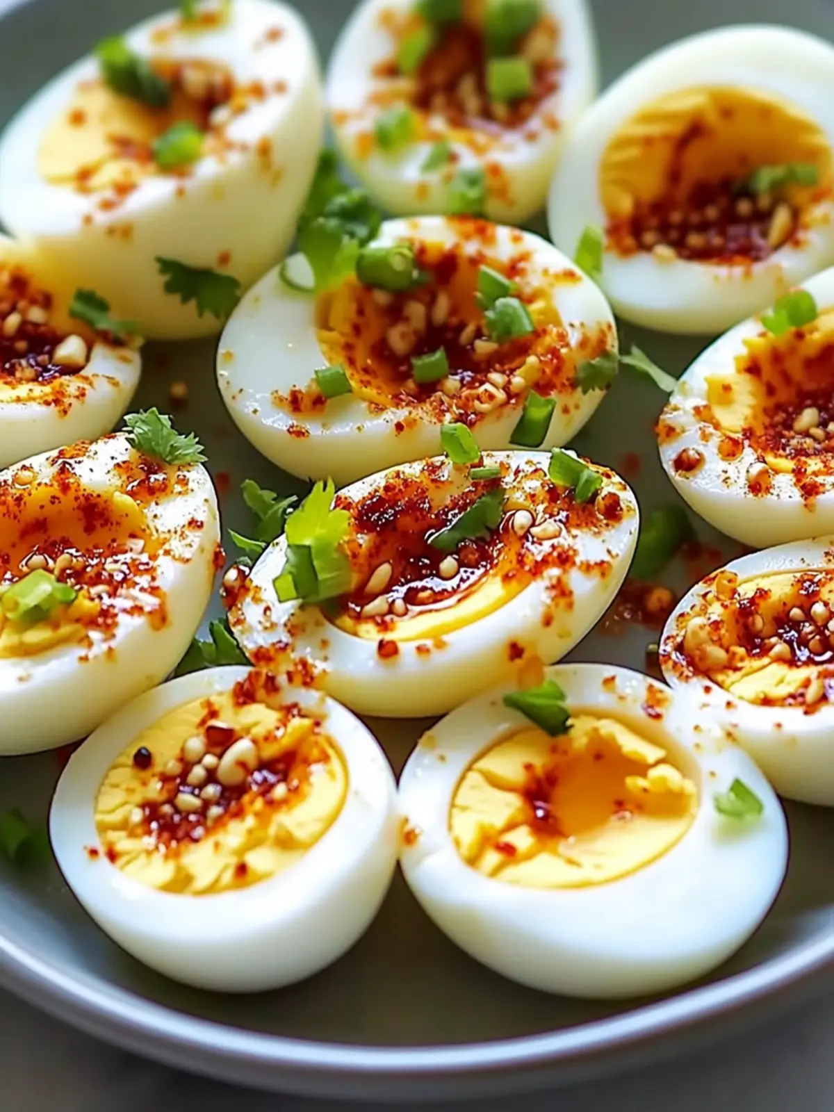 Spicy Chili Garlic Deviled Eggs – Elevate Your Snack Game!