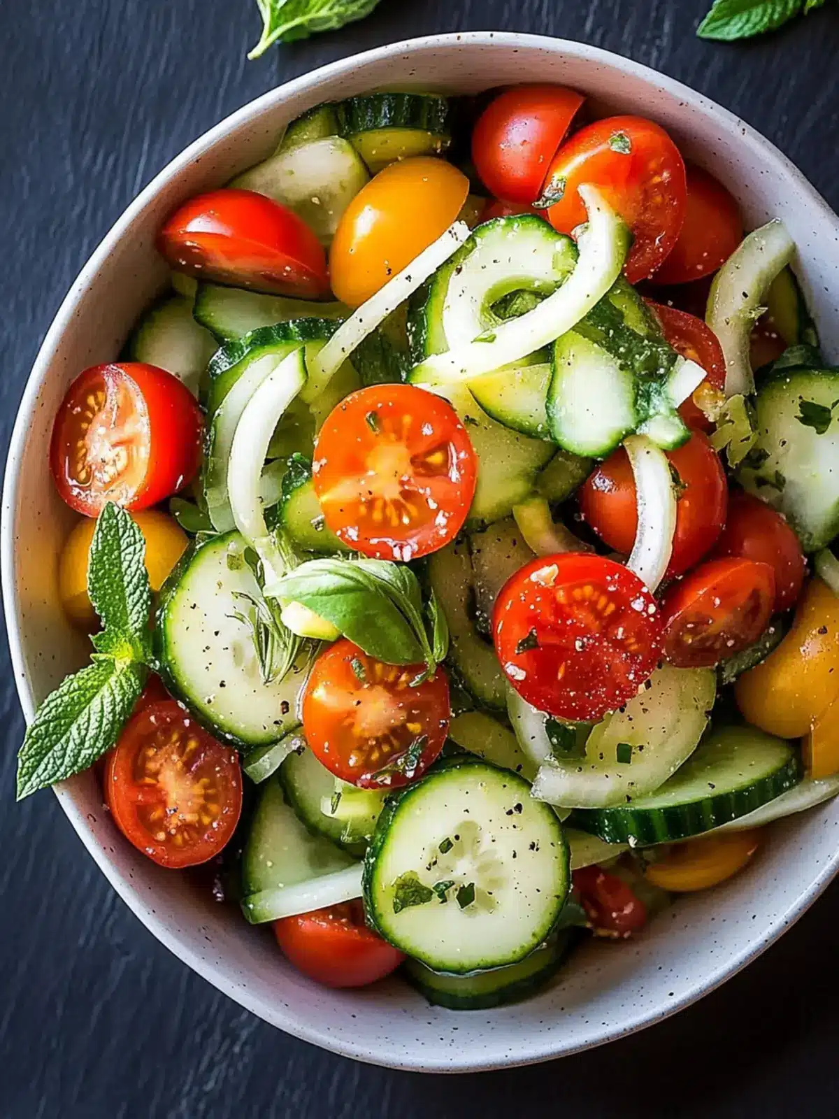 Tomato cucumber salad recipe