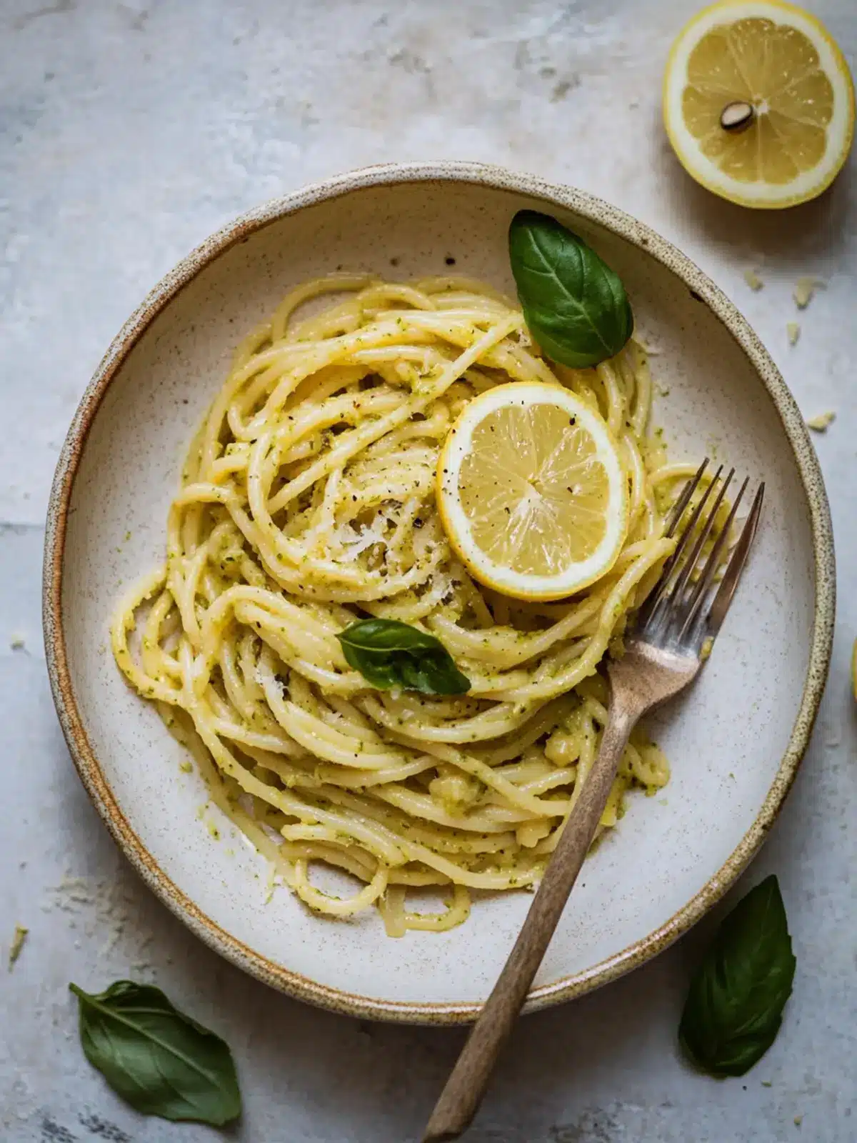 Lemon pesto pasta recipe