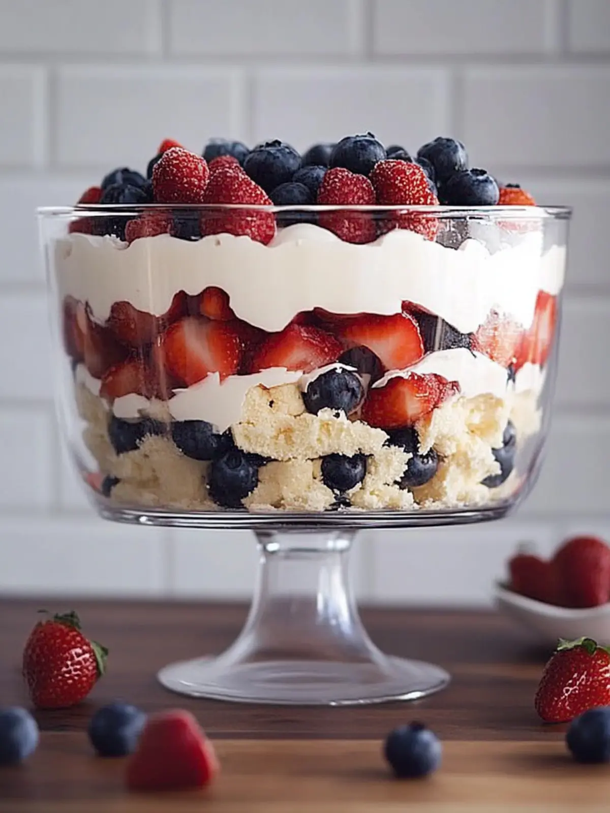 Red white and blue trifle recipe