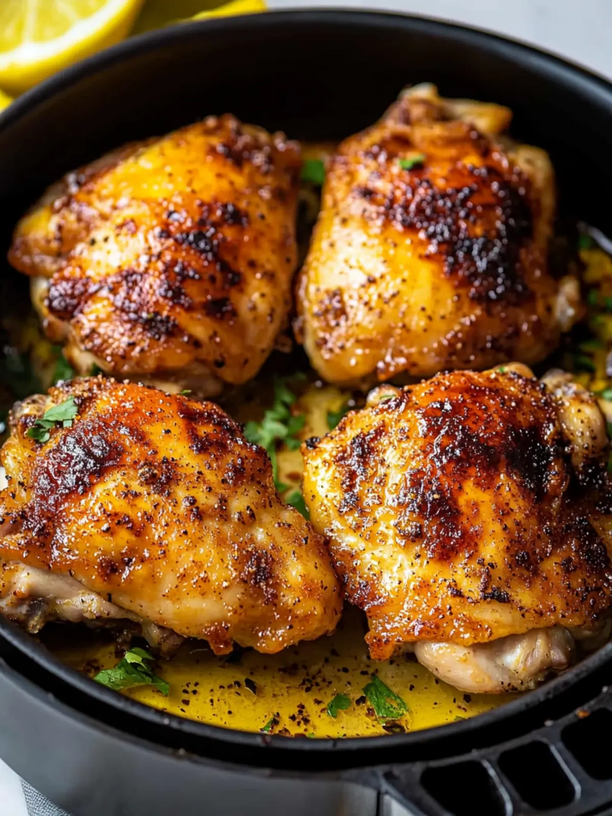Air fryer chicken thighs recipe