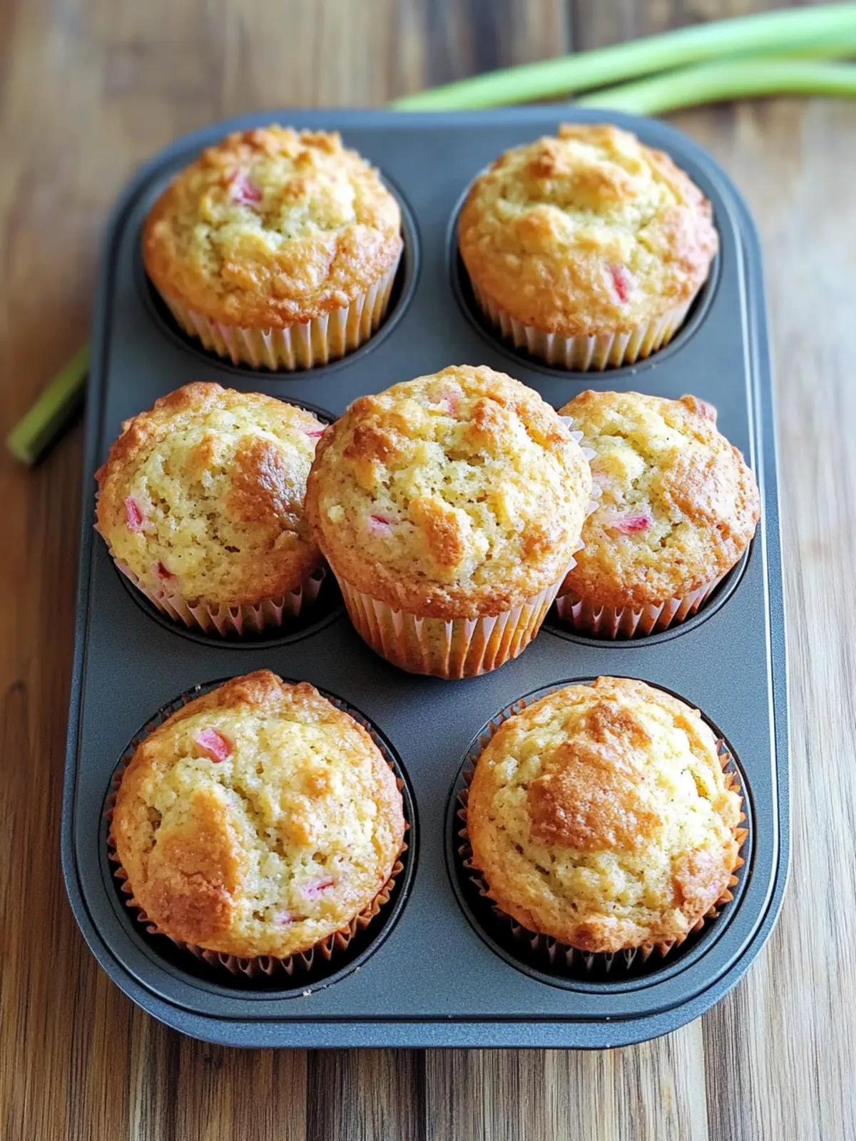 Rhubarb muffins recipe