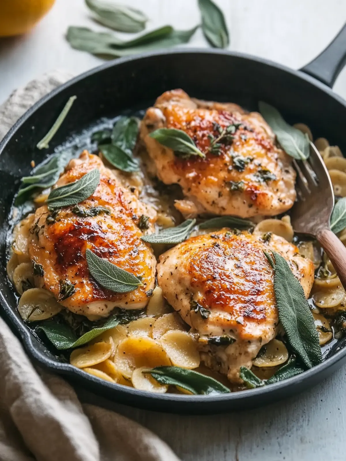 Brown Butter Sage Skillet Chicken