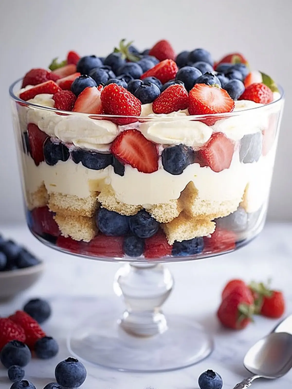 Red white and blue trifle recipe