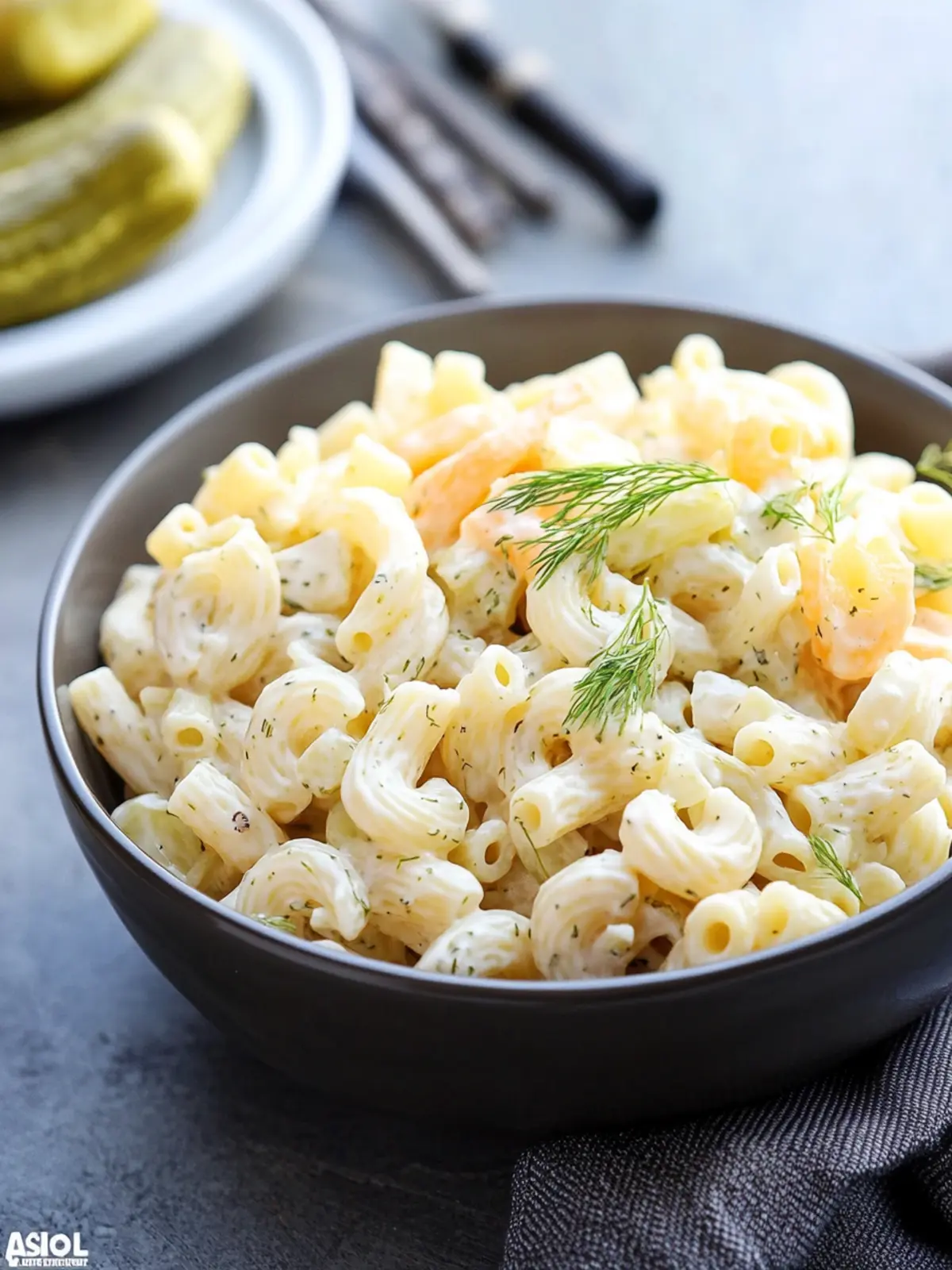Dill pickle pasta salad recipe