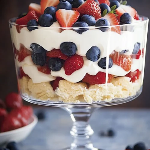 Red white and blue trifle recipe