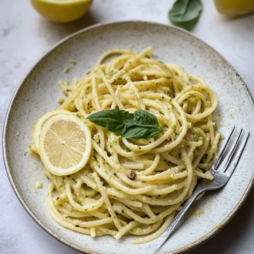 Lemon pesto pasta recipe