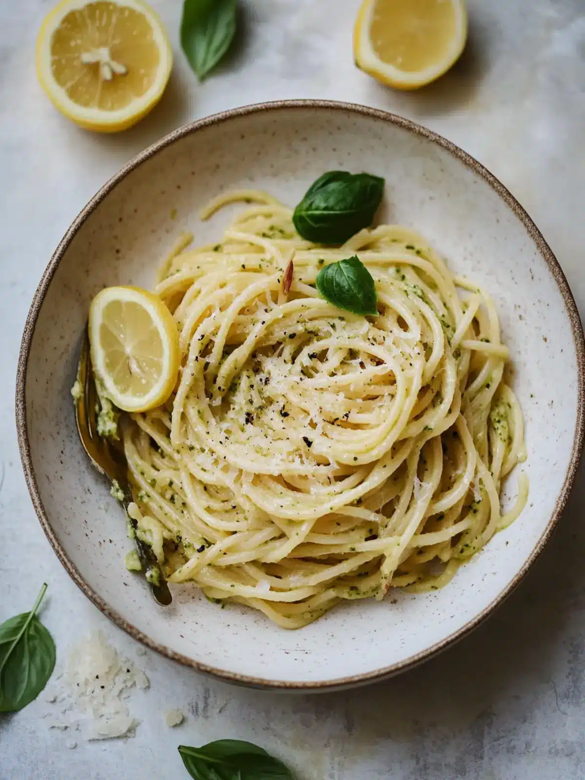 Lemon pesto pasta recipe