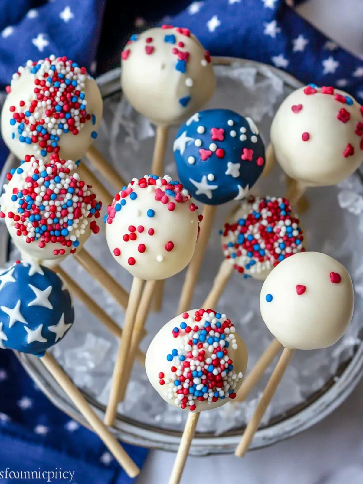4th of july cake pops recipe