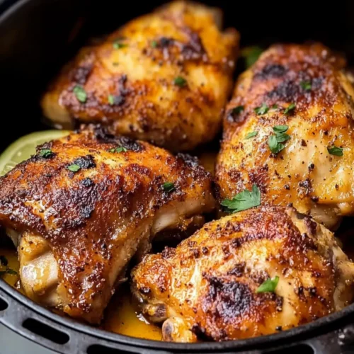 Air fryer chicken thighs recipe