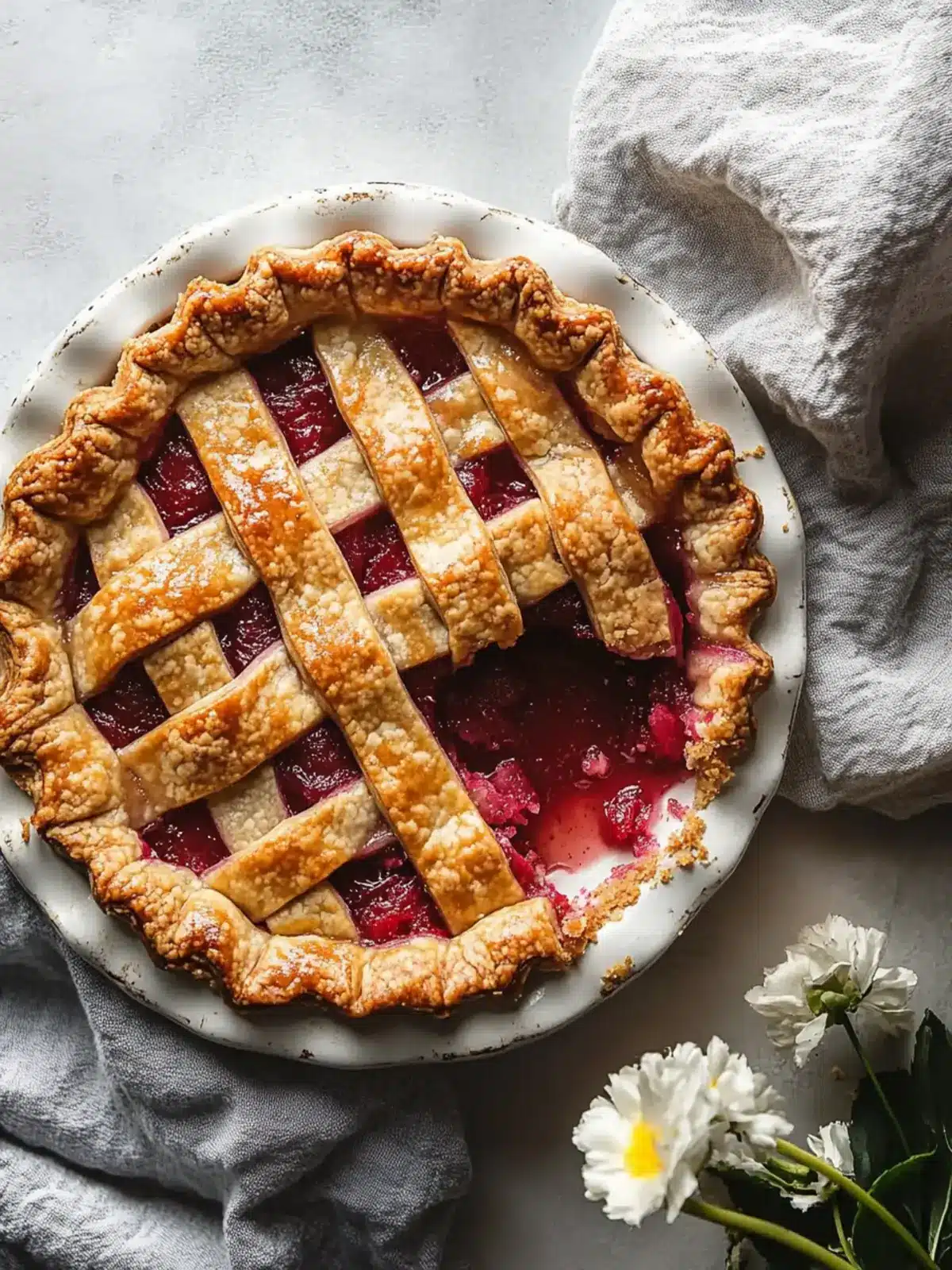rhubarb pie