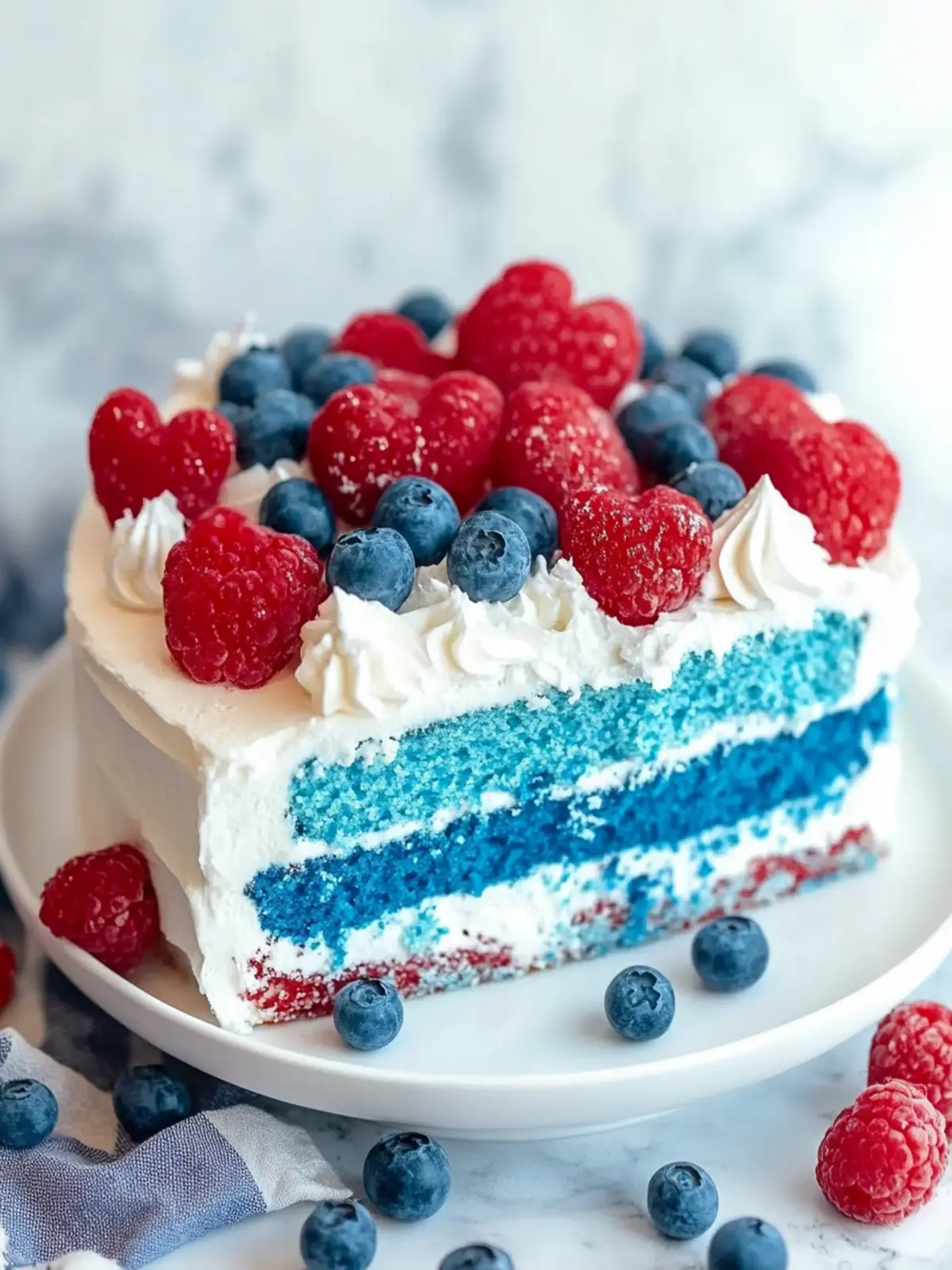 Red white and blue cake recipe