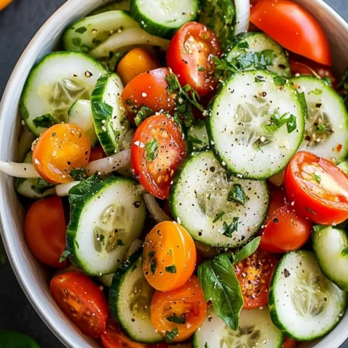 Tomato cucumber salad recipe