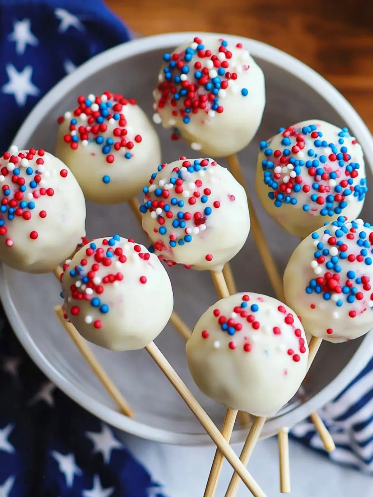 4th of july cake pops recipe