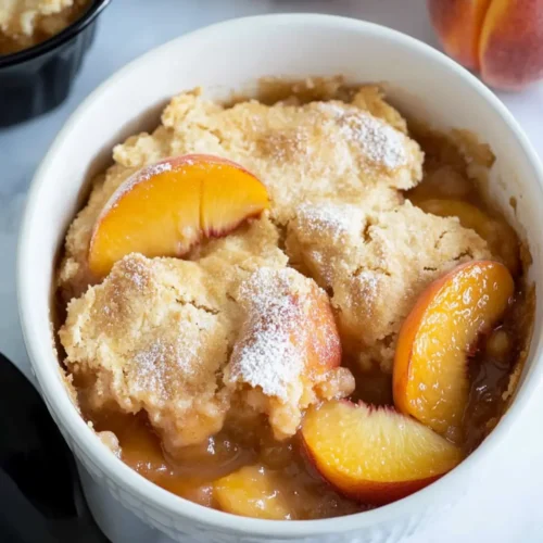 Quick peach cobbler recipe