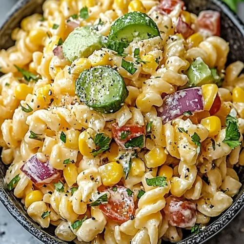 Mexican Street Corn Pasta Salad is a must-try dish!
