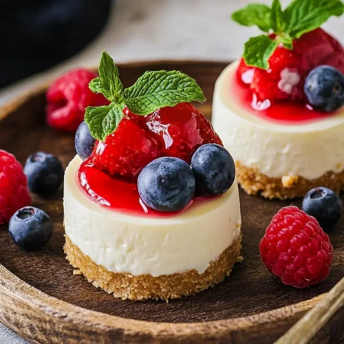 no bake mini cheesecake