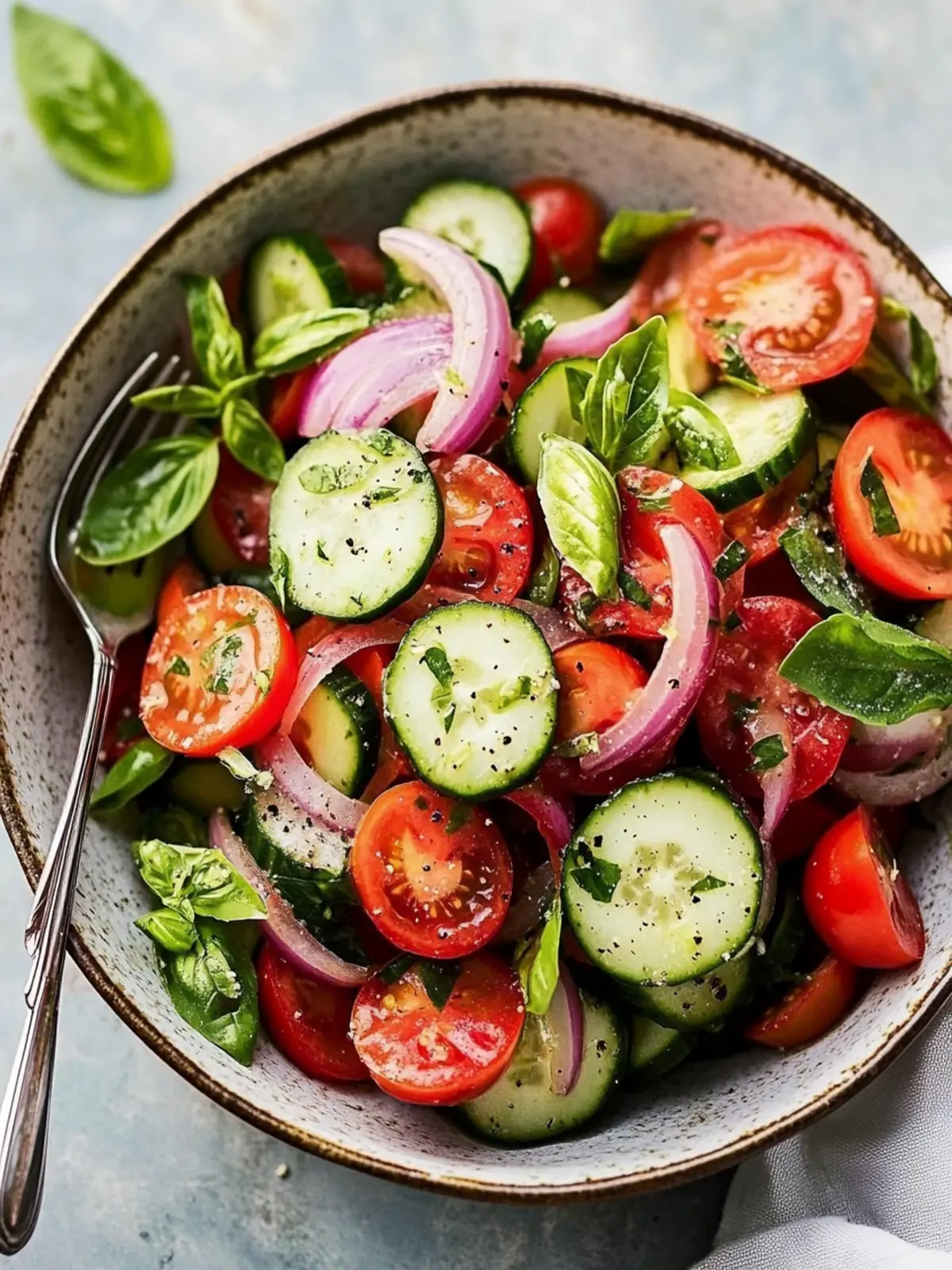 cucumber tomato onion salad