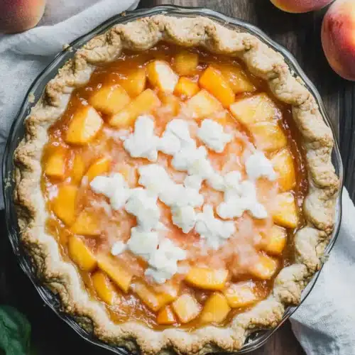 fresh peach pie