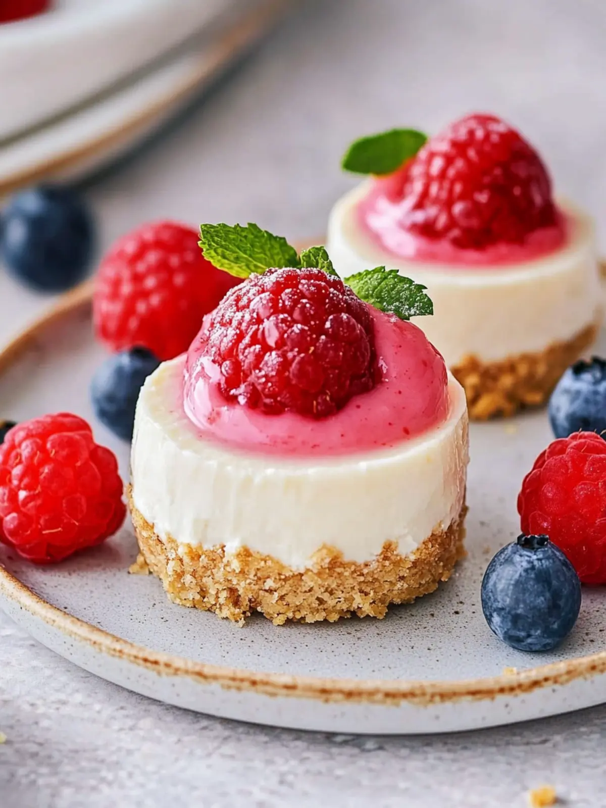 no bake mini cheesecake